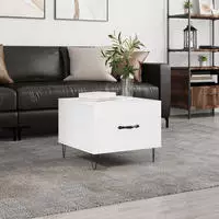 vidaXL Couchtisch Hochglanz-Wei&szlig; 50x50x40 cm Holzwerkstoff