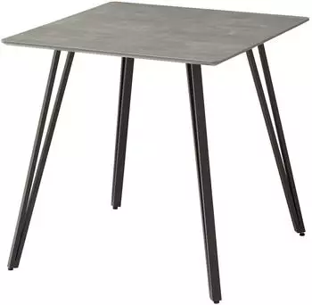 Stolkom Fieteni Esstisch 80x75x80cm Betonoptik, Schweizer Kante, pulverbeschichtet (33293244-0)