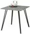 Stolkom Fieteni Esstisch 80x75x80cm Betonoptik, Schweizer Kante, pulverbeschichtet (33293244-0)