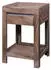 Massivmoebel24 Sydney #236 Beistelltisch Sheesham 40x40x60cm Smoked Oak (09-100-778-0136)