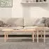 vidaXL 2-tlg. Couchtisch-Set Massivholz Kiefer, Braun (822362)