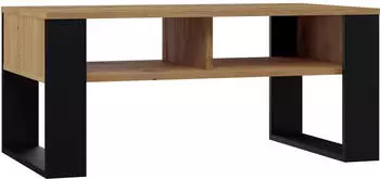 CdF Moderne 2P Couchtisch Artisan Eiche / Schwarz, 90x58x50cm (MODERN2P AR/CZ)