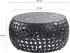 Wohnling Couchtisch rund 65cm Aluminium, schwarze Marmorplatte (WL7.358)