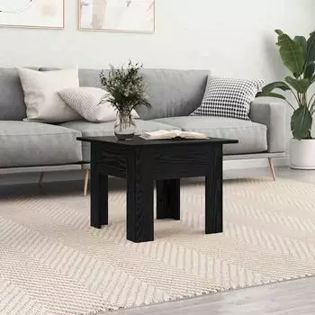 vidaXL Couchtisch Holzwerkstoff schwarz Eichen-Optik 55x55x42cm (875239)