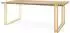 WFL GROUP Stella ausziehbarer Esstisch, Loft-Stil, Craft Eiche, goldene Metallbeine, 120-220cm (800000640126)