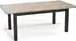 WFL GROUP Davidof Esstisch ausziehbar, Sonoma Eiche, schwarze Holzbeine, 120-160cm (800001052241)