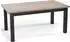 WFL GROUP Davidof Esstisch ausziehbar, Sonoma Eiche, schwarze Holzbeine, 120-160cm (800001052241)