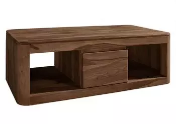 Massivmoebel24 Toronto Couchtisch Sheesham 118x65x40cm dunkelbraun gebeizt (09-200-665-0053)