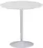 Wohnling Esstisch rund 75cm weiß hochglanz MDF (WL6.504)