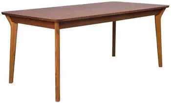 Zuiver Ellen Ausziehbarer Esstisch, Kautschukholz, Walnuss, 180/220x90cm