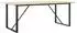 vidaXL Esstisch O-Gestell 200x100x75cm Massivholz Kiefer und Stahl (3282679)