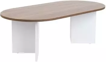 Hanah Home Couchtisch Walnuss & wei&szlig;, 119x39,8x60cm, Melamin (909NRD1111)