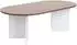 Hanah Home Couchtisch Walnuss & weiß, 119x39,8x60cm, Melamin (909NRD1111)