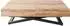 WFL GROUP Cavetta U Couchtisch höhenverstellbar ausziehbar, Craft Eiche, Metallgestell 120-200/80/27-76cm