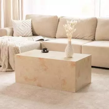 Home Deluxe Amiri L Couchtisch MDF Sandstein 95x50cm