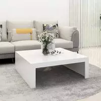 vidaXL Couchtisch Wei&szlig; 100x100x35 cm Holzwerkstoff