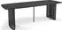 WFL GROUP Cavaro ausziehbarer Esstisch, rechteckig, Marmor Schwarz, Metallbeine 200-280cm (800001307099)