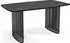 WFL GROUP Cavaro ausziehbarer Esstisch, rechteckig, Marmor Schwarz, Metallbeine 200-280cm (800001307099)