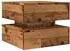 vidaXL Couchtisch mit LED-Leuchten Altholz-Optik 50x50x40cm (857716)