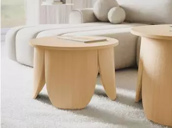 Selsey Vivially Couchtisch rund, Eichenoptik, &Oslash; 60cm