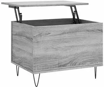 vidaXL Couchtisch Sonoma grau 60x44,5x45cm (Holzwerkstoff)