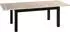 WFL GROUP Lindberg Esstisch ausziehbar, Eiche Sonoma hellbraun, schwarze Holzbeine, 160–240cm (800001349283)