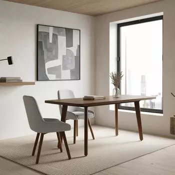 Idimex NERI Esstisch ausziehbar 140-180x80cm, MDF Nussbaum-Finish (12309)