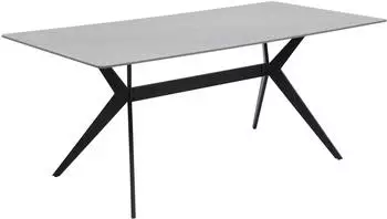 Hela Paccino I T Esstisch Marmoroptik grau/schwarz, 180x90x76cm (PACCINO-I-T)