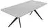 Hela Paccino I T Esstisch Marmoroptik grau/schwarz, 180x90x76cm (PACCINO-I-T)