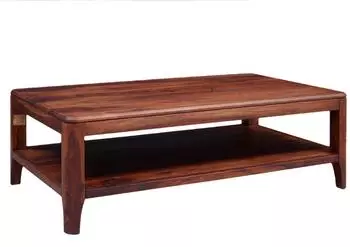Massivmoebel24 Brooklyn #11 Couchtisch Sheesham 120x70x40cm walnuss ge&ouml;lt (09-200-655-0011)