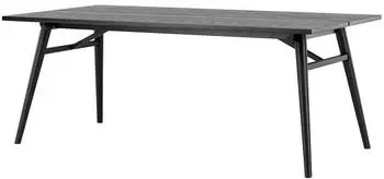 Venture Home Sleek Esstisch, schwarz, 195x95cm