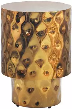 Wohnling Beistelltisch Aluminium, rund, gold (WL7.543)