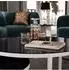 Lookway Ciri Glass Couchtisch 2-in-1, rund, schwarz/weiß (800001175941)