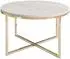 Lookway Ciri-X Levanto runder Couchtisch, Holzwerkstoff, goldfarben (800001175660)