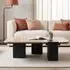 Idimex SURAT Couchtisch Mangoholz & Travertin, 100x27x60cm (96222)