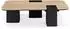 Idimex SURAT Couchtisch Mangoholz & Travertin, 100x27x60cm (96222)