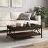 vidaXL Couchtisch mit Infinity-LED, Eichen-Optik, braun, 90x50x38cm (847711)