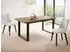 WFL GROUP Valentino Esstisch ausziehbar, Loft-Stil, schwarze Metallbeine, Wotan Eiche, 160–200cm (800001052049)
