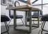 Massivmoebel24 Freeform 5 Baumkantentisch Mangoholz beige, U-Beine silber 160x90x77 (09-106-844-4902)
