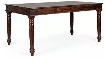Natur24 Jaipur Esstisch massives Akazienholz, 160x90x76cm