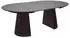 ebuy24 Osaka Esstisch mit Auszug, rund, Eiche Furnier smoked, Ø120-200cm (46-2203001)