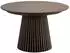 ebuy24 Osaka Esstisch mit Auszug, rund, Eiche Furnier smoked, Ø120-200cm (46-2203001)