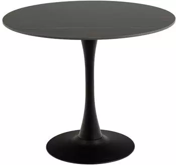 Actona Malta Esstisch, Keramik, schwarz, &Oslash; 90cm (Malta)