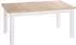 WFL GROUP Lindberg Esstisch ausziehbar, Eiche Craft, weiße Holzbeine, 200–300x100cm (800001517556)
