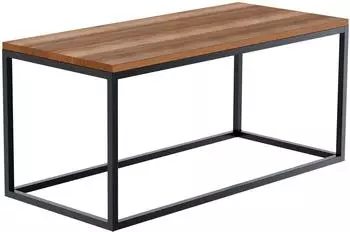 CLP Manteo Couchtisch Eichenholz, Metallgestell, 100x45x50cm