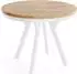 WFL GROUP Vero Neo Esstisch rund ausziehbar, Eiche Braun, 80–130cm (800001517143)