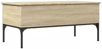 vidaXL Couchtisch mit Hebedeckel Sonoma-Eiche 100x50x45cm Holzwerkstoff/Metall (845412)
