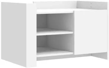 vidaXL Couchtisch Holzwerkstoff wei&szlig; 80x50x50cm (848353)