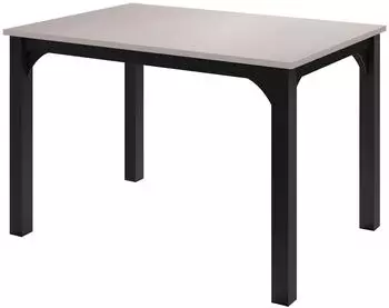 Mirjan24 Focus 120 Esstisch, Stahl, schwarz/Kaschmir (Focus 120)