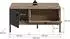 xonox.home Chess Couchtisch Nox Oak / schwarz, 100x48x60cm